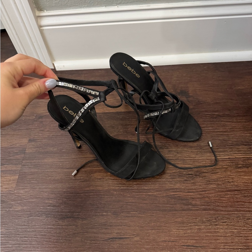 bebe black heels